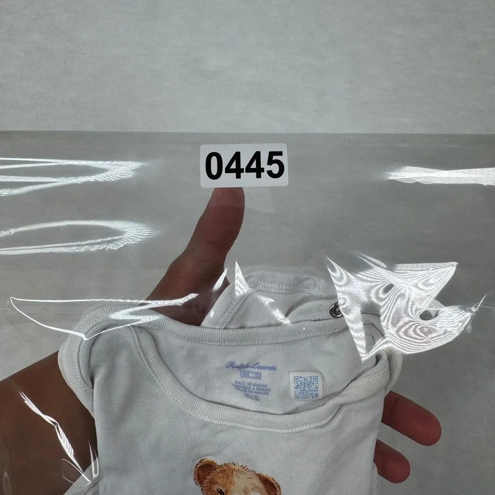 Ralph Lauren Polo Bear Bodysuit 6M White Classic Preppy Graphic Infant 6 Month